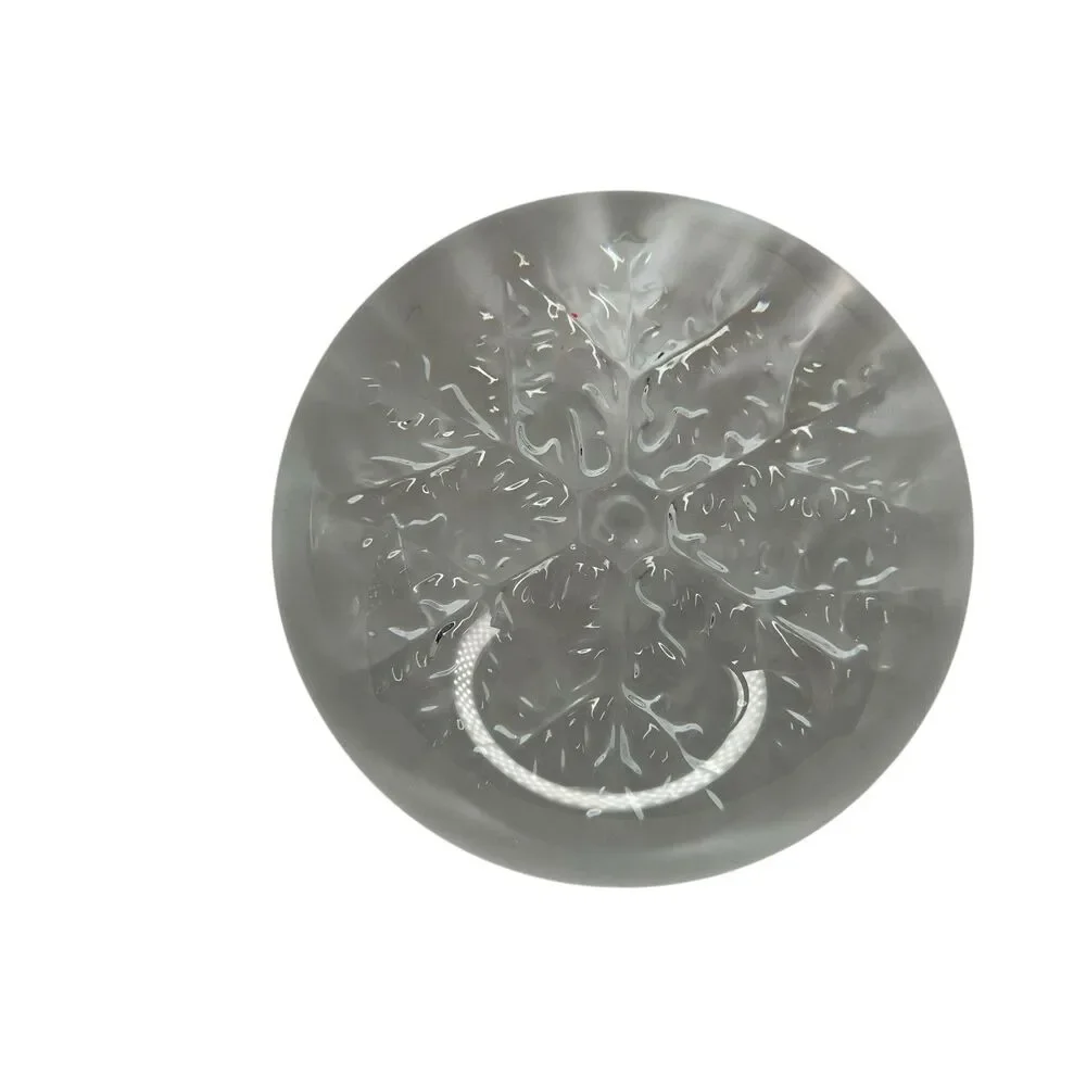 Vtg Mixed Crystal Glass Art Paperweight Lot of 3‎ Paper Quilled, Faceted, Domed